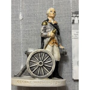 Vintage Sebastian Miniature George Washington 3.75" Figurine Massachusetts W/box